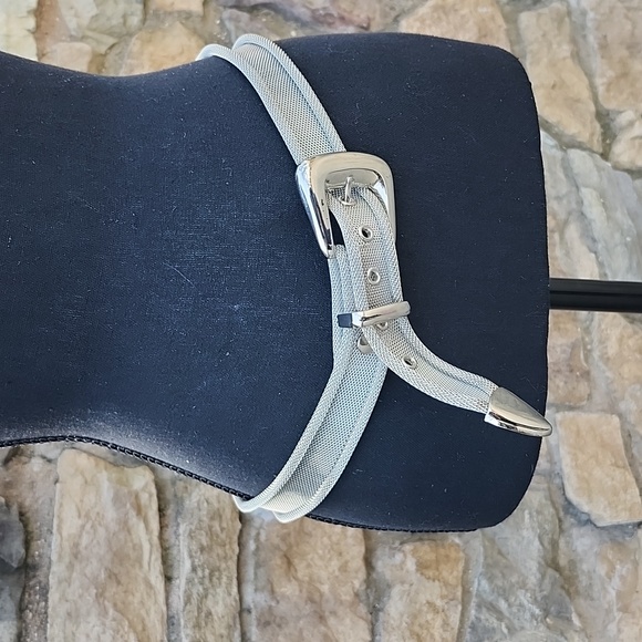 VTG METAL MESH SILVER TONE BELT - Picture 7 of 9